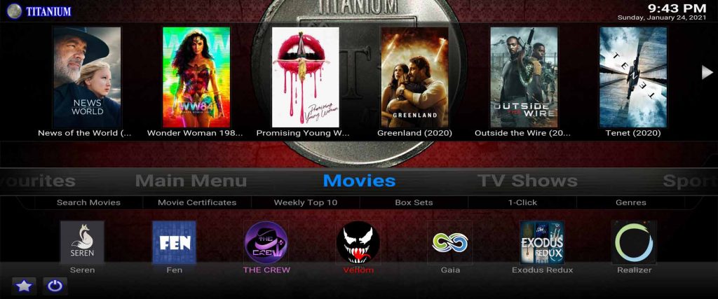 the best working cached torrent streaming kodi addons installed in titanium build from supreme builds wizard